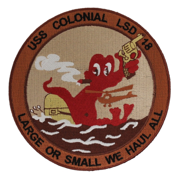 USS Colonial LSD-18 Ship Patch