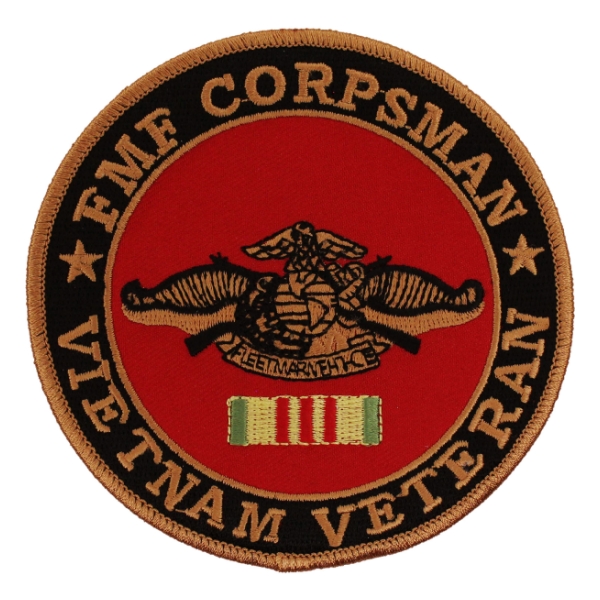 FMF Corpsman Vietnam Veteran Patch