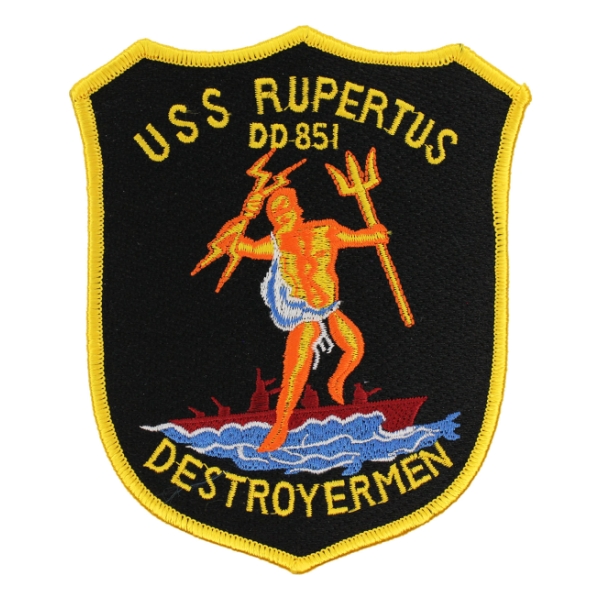 USS Rupertus DD-851 Ship Patch (Destroyerman)