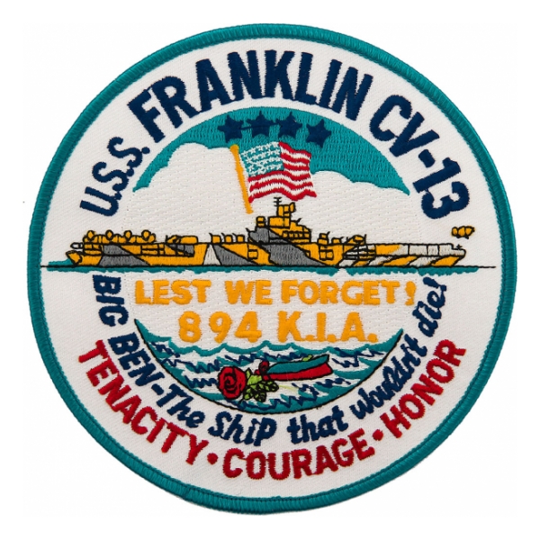 USS Franklin CV-13 Ship Patch
