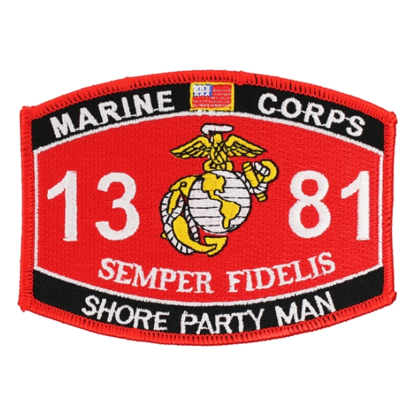 USMC MOS 1381 Shore Party Man Patch