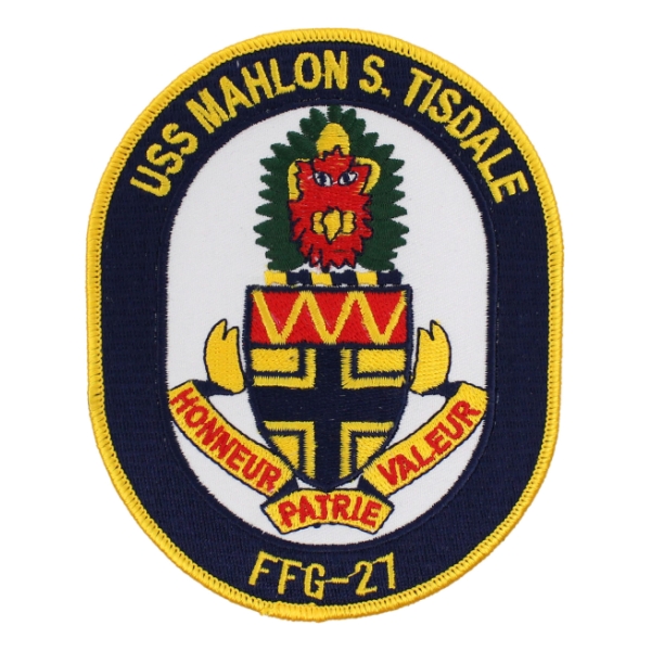 USS Mahlon S. Tisdale FFG-27 Ship Patch