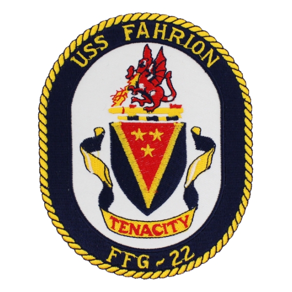 USS Fahrion FFG-22 Ship Patch