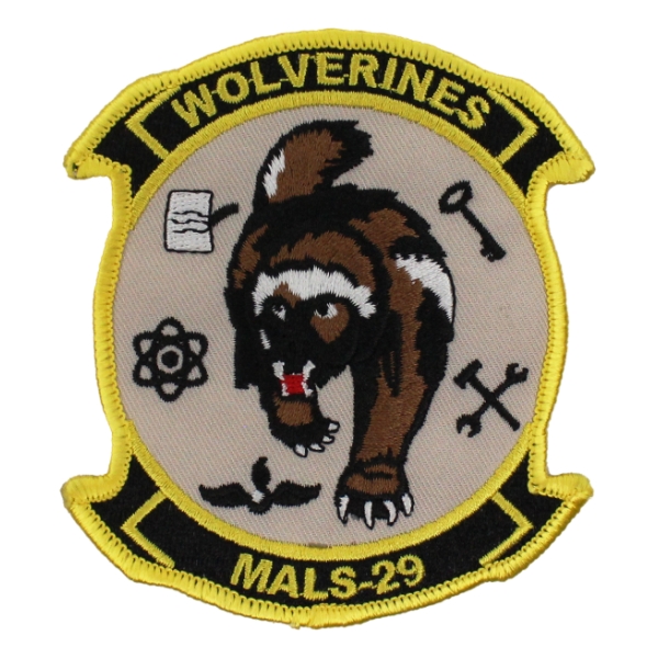 Marine Aviation Logistics Squadron MALS-29 Patch (WOLVERINES)