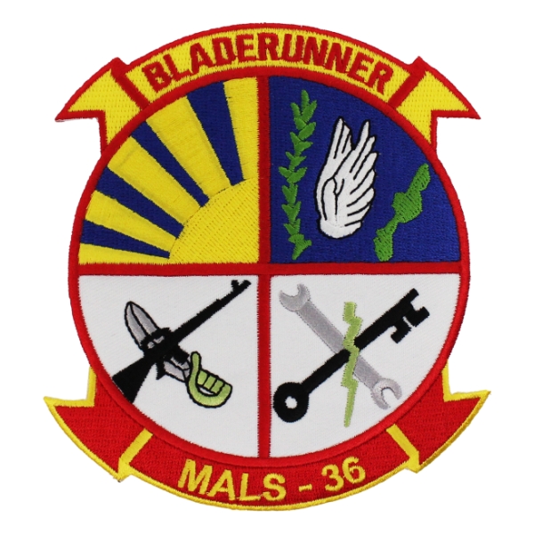 Marine Aviation Logistics Squadron MALS-36 Patch (BLADERUNNER)