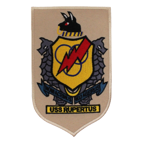 USS Rupertus Ship Patch (Red Thunderbolt)