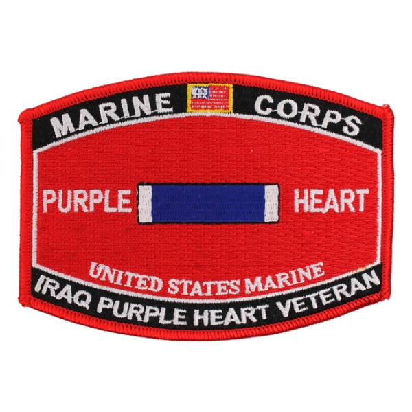 Marine Corps Purple Heart Iraq Veteran Patch