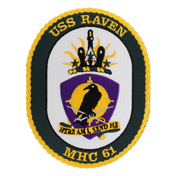 USS Raven MHC-61 Ship Patch