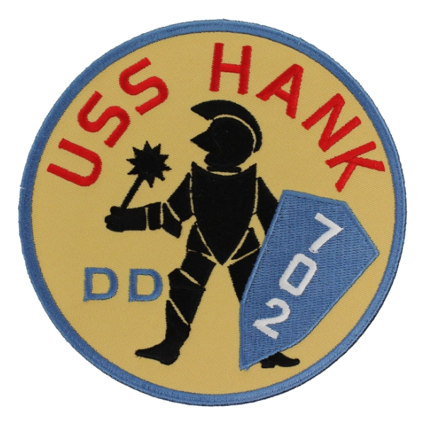 USS Hank DD-702 Ship Patch