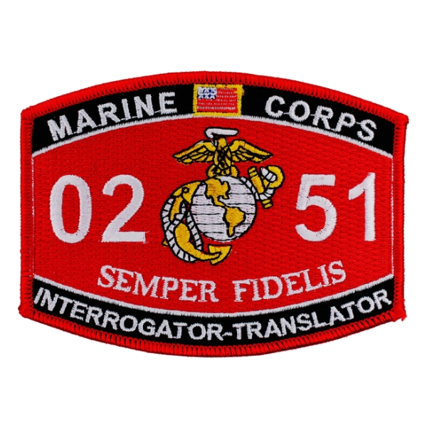 USMC MOS 0251 Interrogator Translator Patch