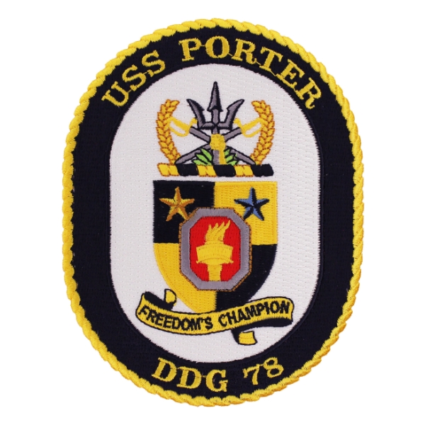 USS Porter DDG-78 Ship Patch