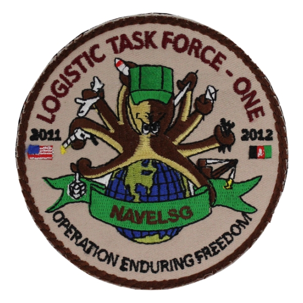 Logistic Task Force One NAVELSG Operation Enduring Freedom 2011-2012 Patch (Velcro)