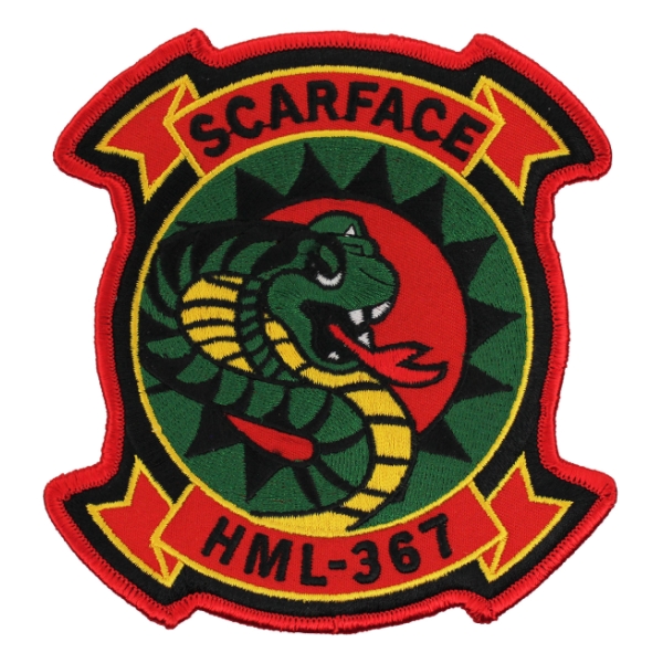 Marine Light Helicopter Squadron HML-367 Patch (SCARFACE)