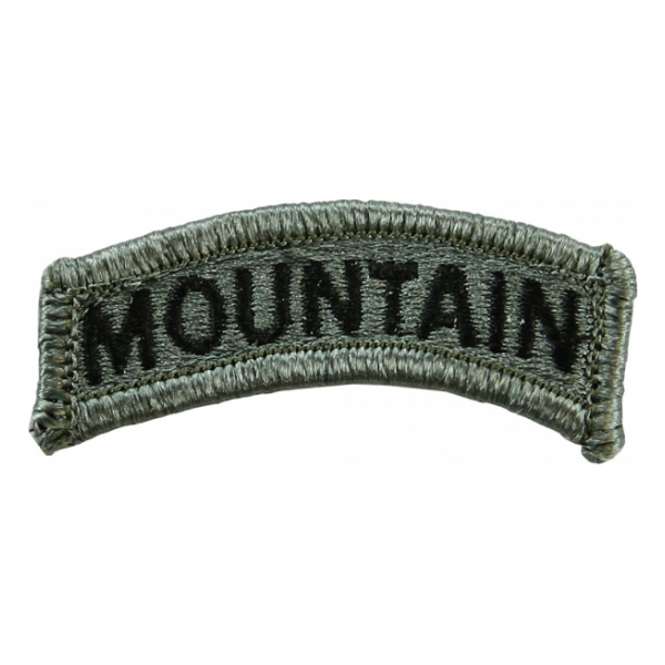 Mountain Tab Patch Foliage Green (Velcro Backed)