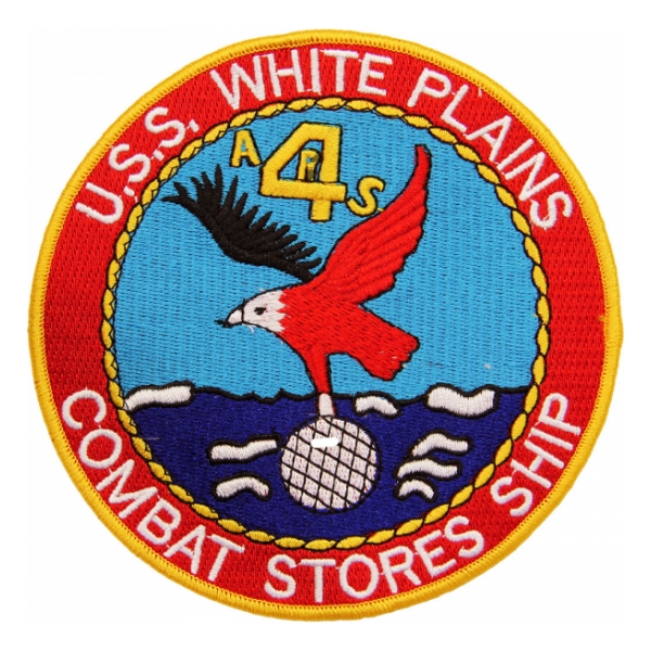 USS White Plains AFS-4 Ship Patch