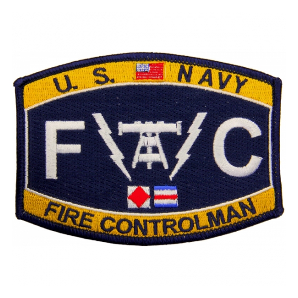 USN RATE FC Fire Controlman Patch