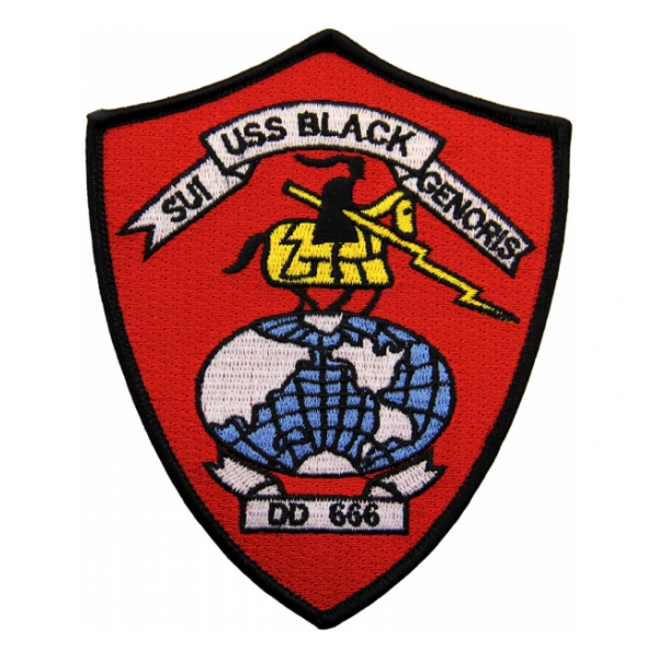 USS Black DD-666 Ship Patch