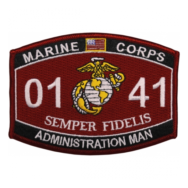 USMC MOS 0141 Administration Man Patch