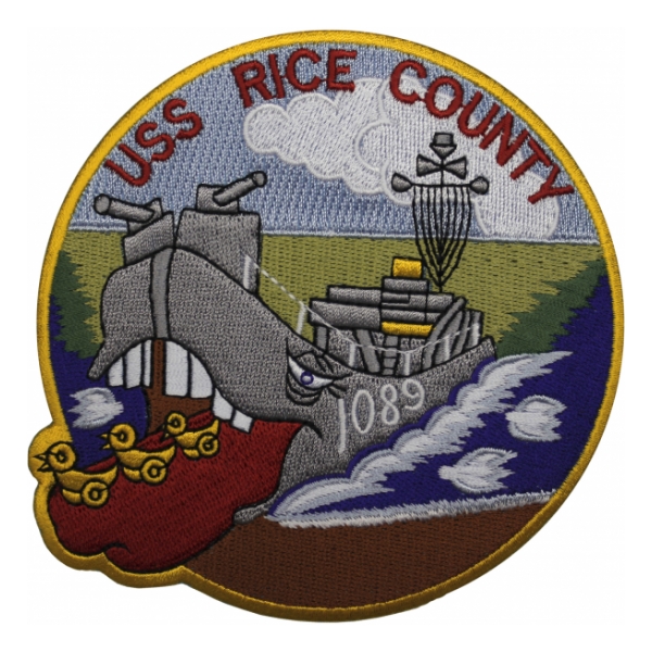 USS Rice County LST-1089 Ship Patch