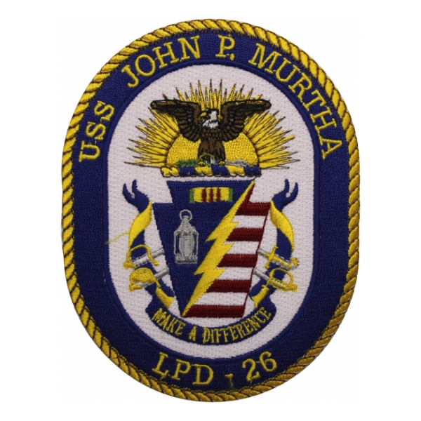 USS John P. Murtha LPD-26 Ship Patch