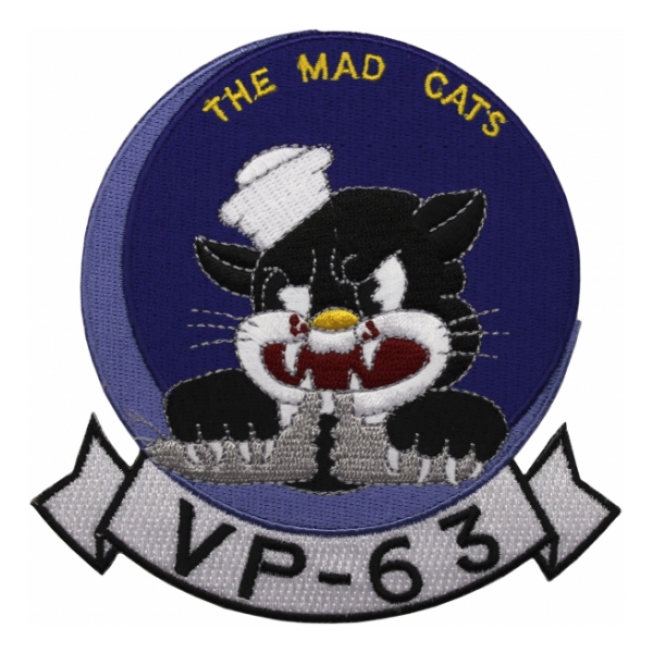 Navy Patrol Squadron VP-63 ( The Mad Cats) Patch