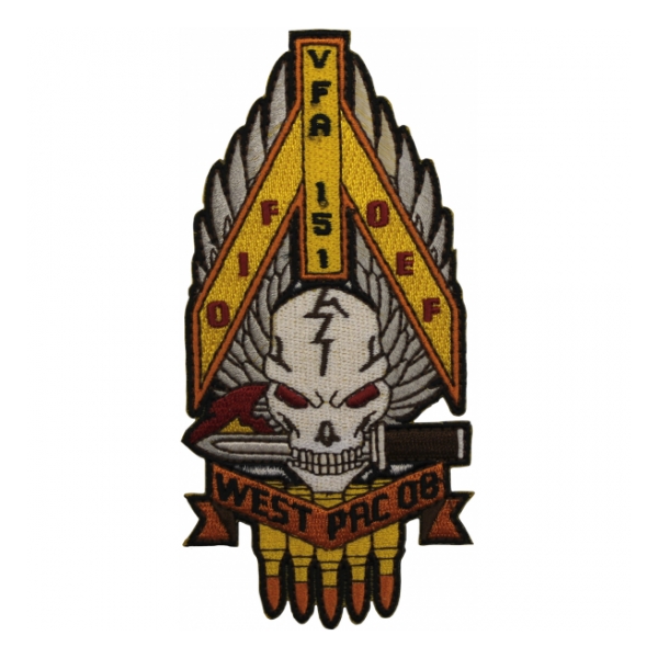 Navy Strike Fighter Squadron VFA-151 OIF / OEF West Pac 08' Patch