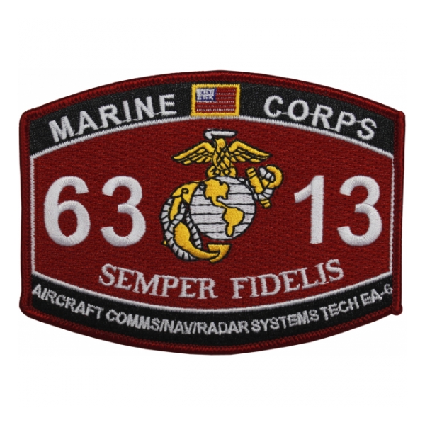 USMC MOS 6313 Aircraft Comms/Nav/Radar Systems Tech EA-6 Patch