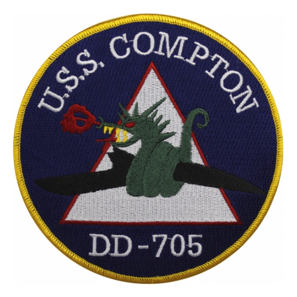 USS Compton DD-705 Ship Patch