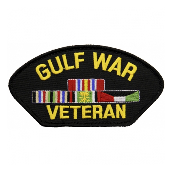 Gulf War Veteran with Ribbons Patch