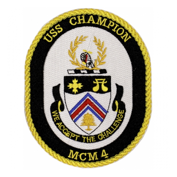 USS Champion MCM-4 Ship Patch