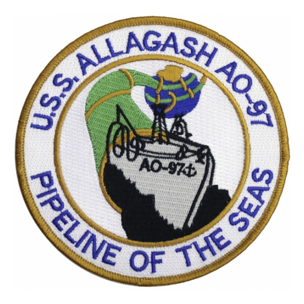 USS Allagash AO-97 Ship Patch