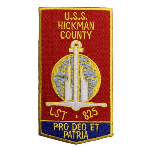 USS Hickman County LST-825 Ship Patch