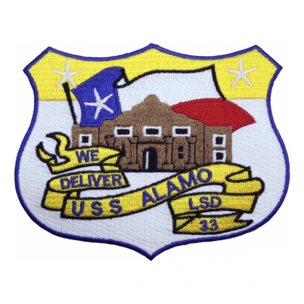 USS Alamo LSD-33 Ship Patch