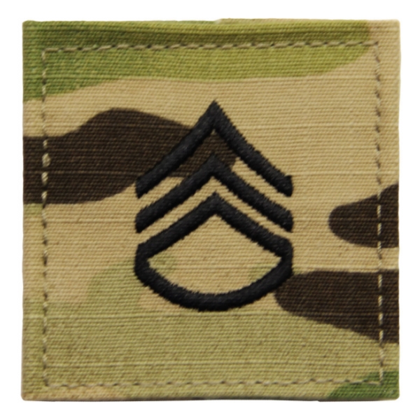 Army Scorpion Staff Sergeant E-6 Rank with Velcro Backing