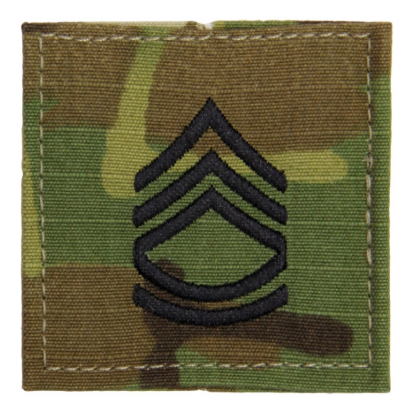 Army Scorpion Sergeant First Class E-7 Rank with Velcro Backing