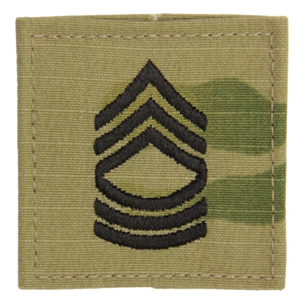 Army Scorpion Master Sergeant  E-8 Rank with Velcro Backing