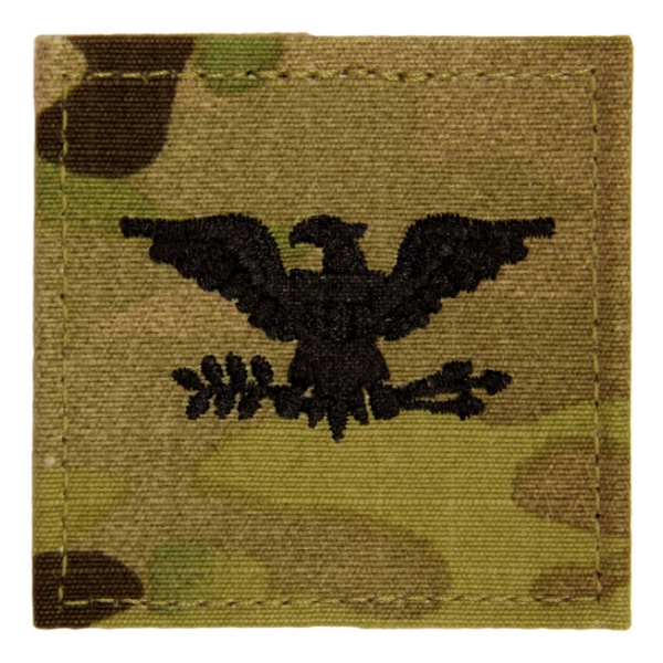 Army Scorpion Colonel Rank with Velcro Backing