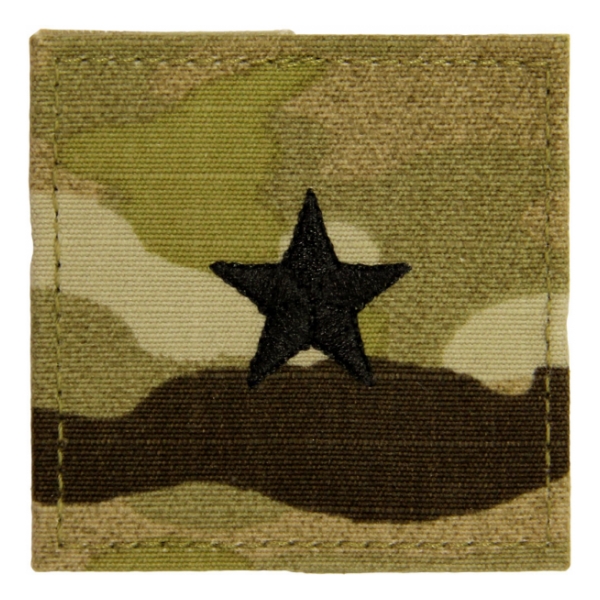 Army Scorpion Brigadier General Rank with Velcro Backing