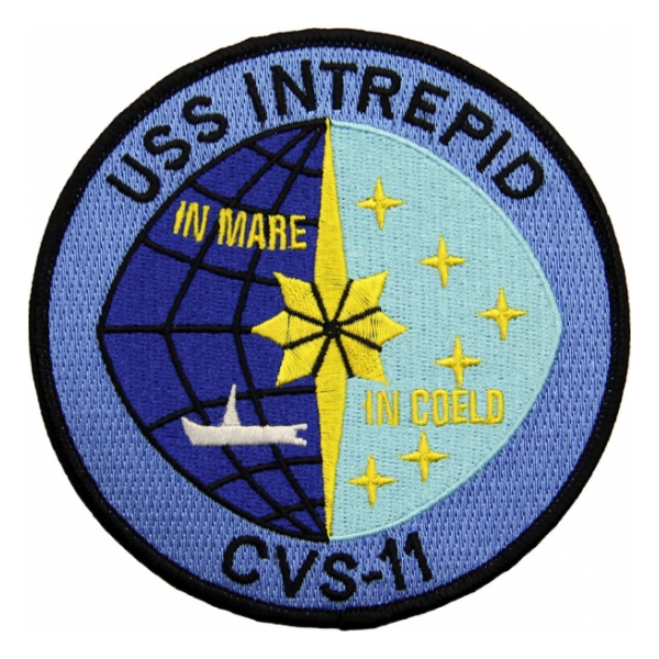 USS Intrepid CVS-11 Ship Patch (In Mare In Coeld)