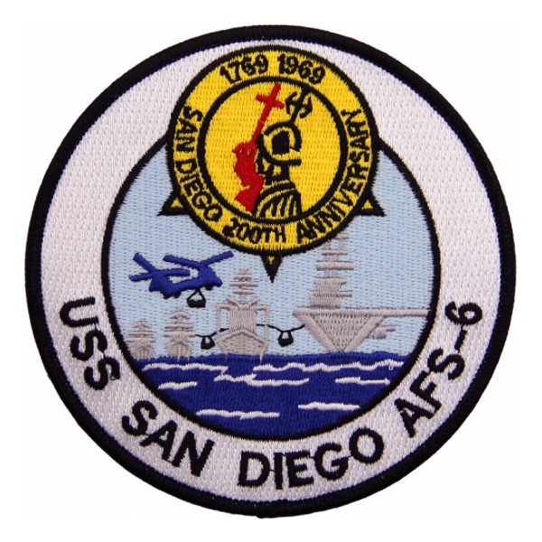 USS San Diego AFS-6 Ship Patch
