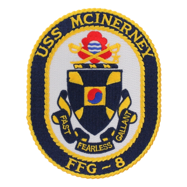 USS Mcinerney FFG-8 Ship Patch