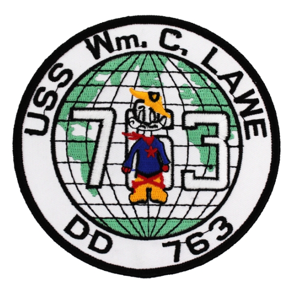 USS William C. Lawe DD-763 Ship Patch