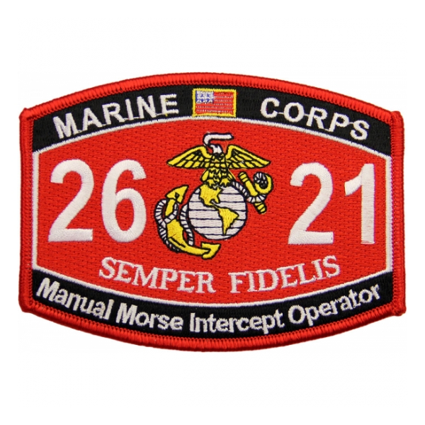 USMC MOS 2621 Manual Morse Intercept Operator Patch