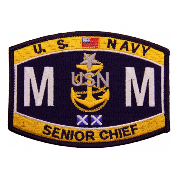 USN RATE MM Senior Chief Machinist Mate Patch