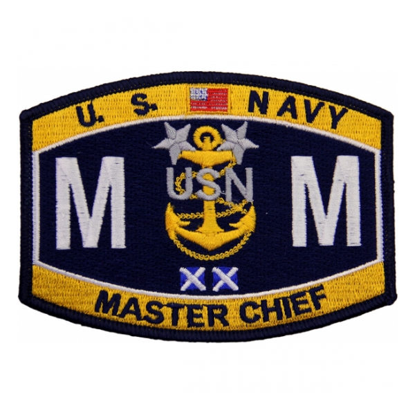 USN RATE MM Master Chief Machinist Mate Patch