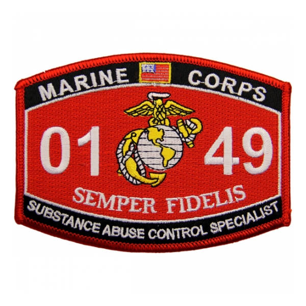 USMC MOS 0149 Substance Abuse Control Specialist Patch