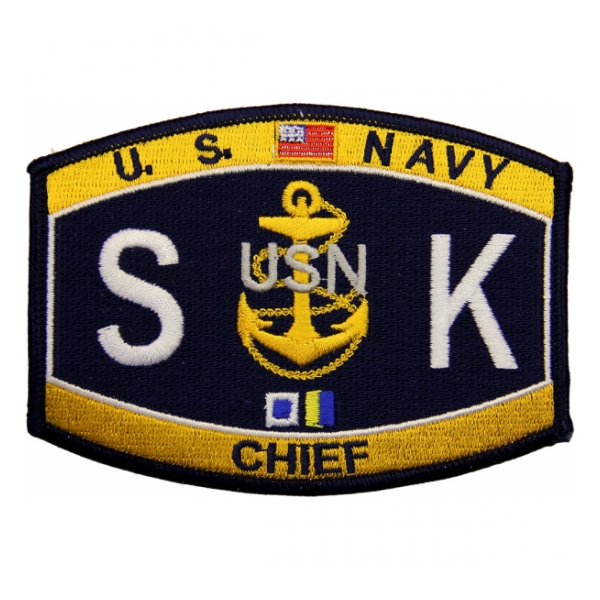 USN RATE S K Chief Store Keeper Patch