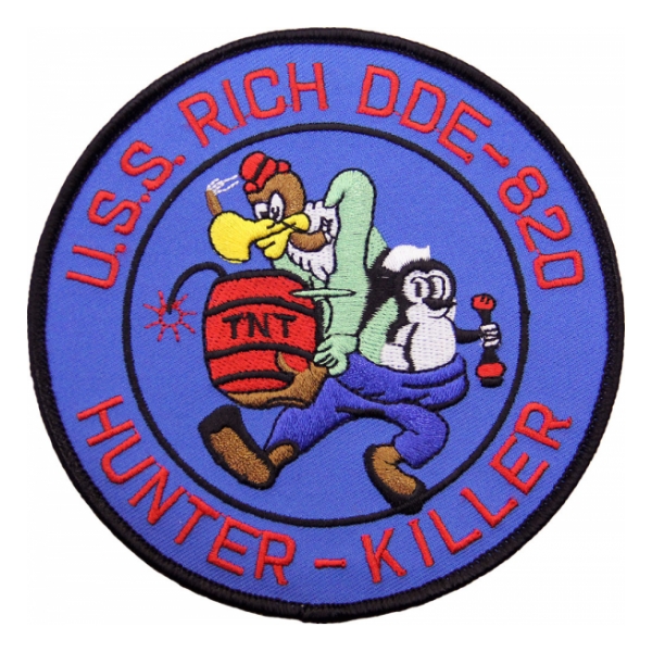 USS Rich DDE-820 Ship Patch