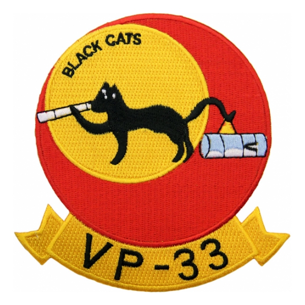 Navy Patrol Squadron VP-33 (Black Cats) Patch