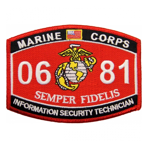 USMC MOS 0681 Information Security Technician Patch